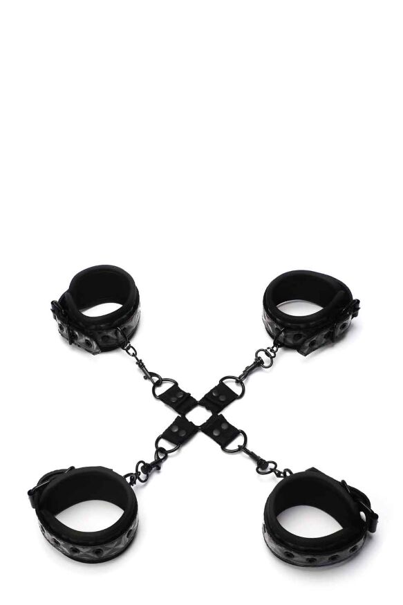 Система Фиксации манжеты с пряжками WHIPSMART DIAMOND HOGTIE BLACK