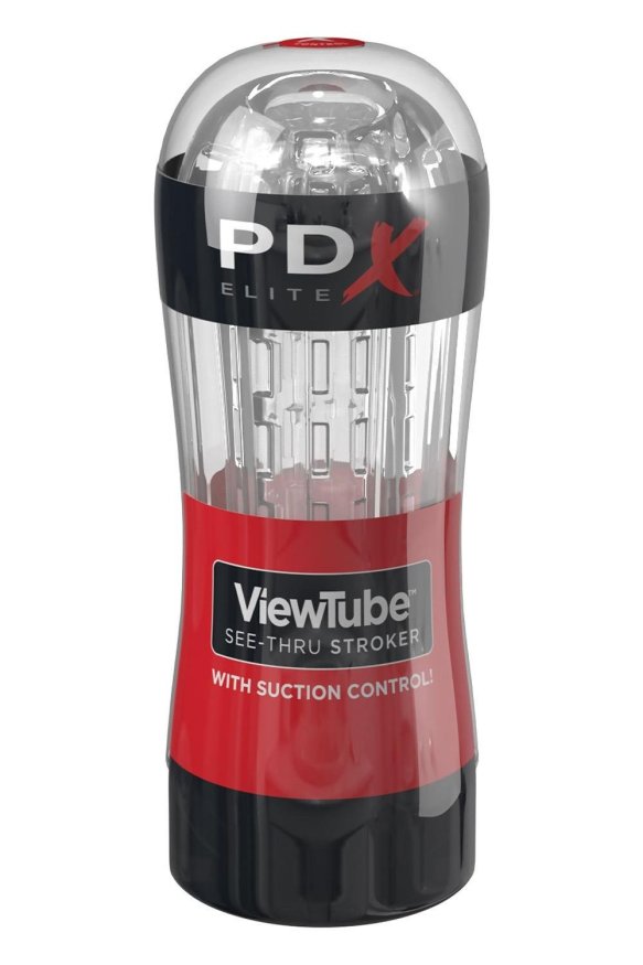 Мастурбатор Pipedream PDX Elite Viewtube See-Thru Stroker прозрачный, 18.5 см