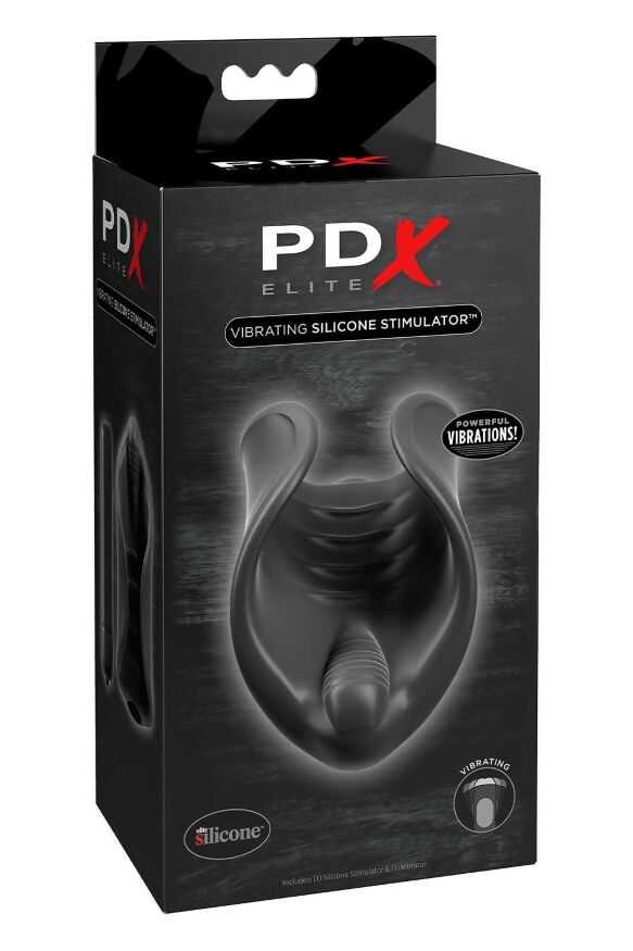 Мастурбатор з віброкулею Pipedream PDX Elite нереалістичний, чорний, 10 см