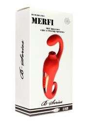 Унікальний водонепроникний hi-tech девайс для подвійної стимуляції - Merfi, 10 Vibration Functions, 10 Frequency Tongue Licking USB