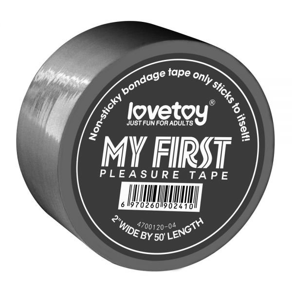 Серая лента для бондажа LOVETOY MY FIRST