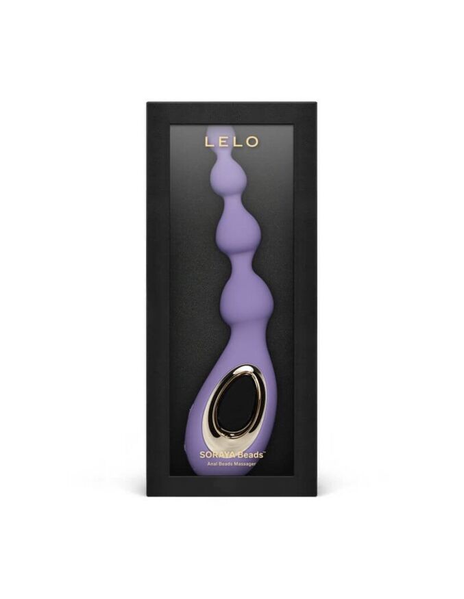 Анальне намисто з вібрацією LELO Soraya Beads Violet Dusk, різний діаметр намистин, 8 режимів