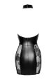 Платье Noir Handmade F238 Short tulle dress with powerwetlook inserts, XXL