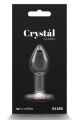 Анальная прозрачная пробка с сердцем NS Novelties Crystal Desires Red Heart стеклянная, Mini