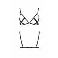 Открытый бюстгальтер-стрепы NICKY BRA black L/XL - Passion Exclusive