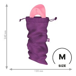 Мешочек для секс-игрушек Satisfyer Treasure Bag M, фиолетовый, на шнурке