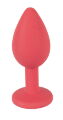 Анальная пробка - Colorful Joy Jewel Red Plug Small