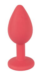 Анальная пробка - Colorful Joy Jewel Red Plug Small