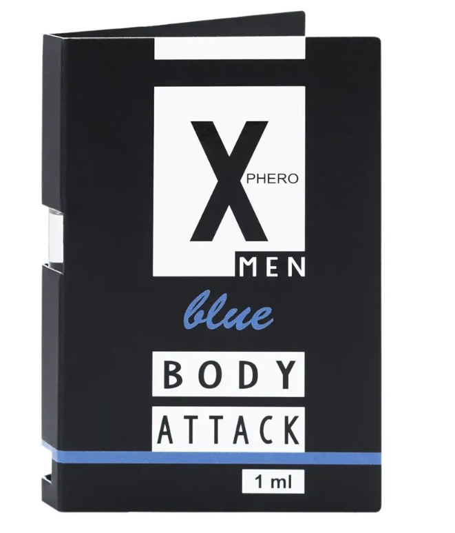 Духи с феромонами для мужчин X phero Men Blue Body Attack, 1 ml