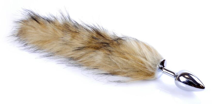 Анальная пробка ( размер S ) с хвостом Boss Series - Fox TAIL Brown XL, BS6400098