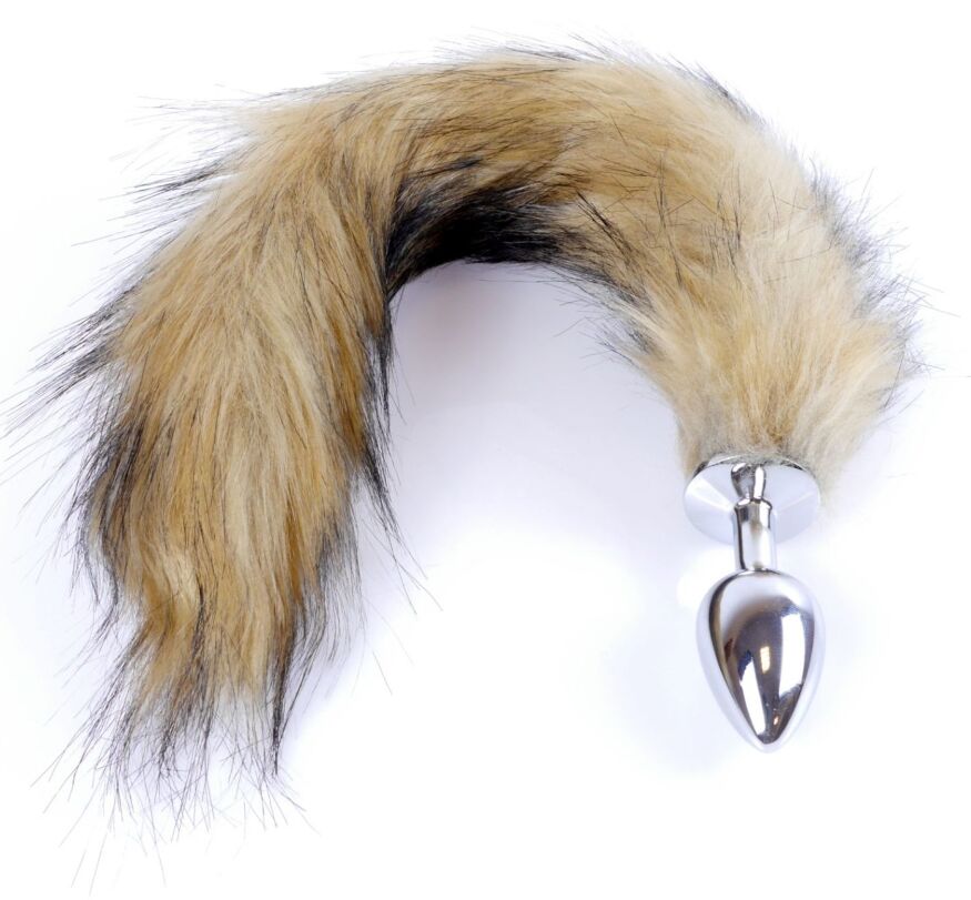 Анальная пробка ( размер S ) с хвостом Boss Series - Fox TAIL Brown XL, BS6400098