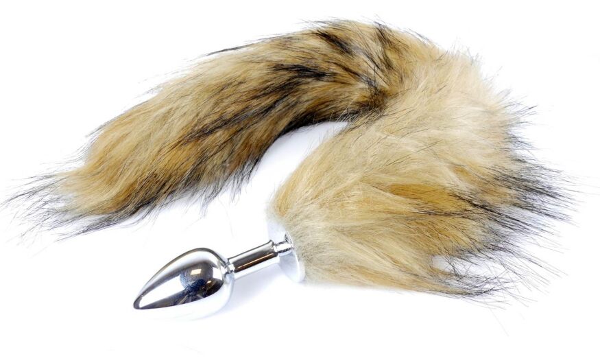 Анальная пробка ( размер S ) с хвостом Boss Series - Fox TAIL Brown XL, BS6400098