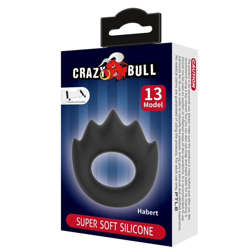 Эрекционное кольцо Crazy Bull №13 - Habert super soft silicone, BI-210357