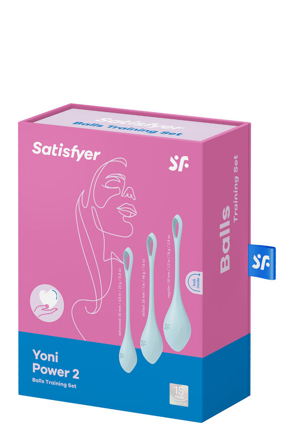 T360189 Набор вагинальных шариков Satisfyer Yoni Power 2 light blue