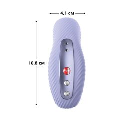 Накладной вибратор Fun Factory LAYA 3 soft violet, эффект постукивания пальцем