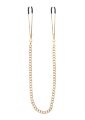 Зажимы на соски с цепочкой Taboom Tweezers With Chain, золотистые