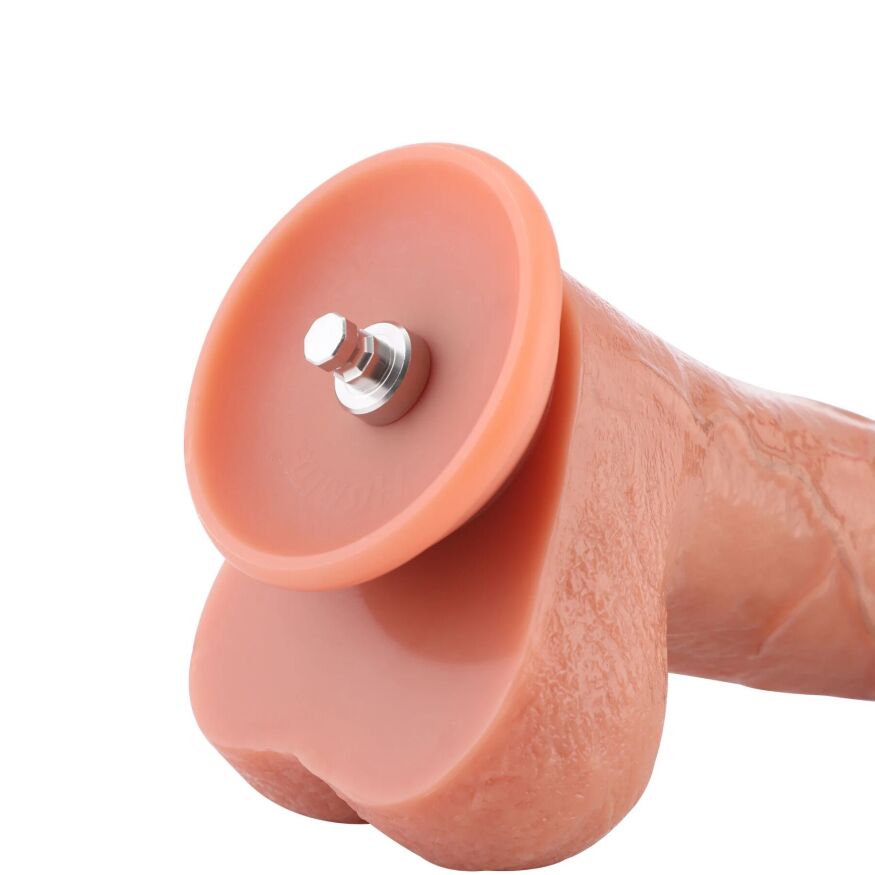 Фаллоимитатор для секс-машин Hismith 8.25" Dual-density dildo with veins, система KlicLok