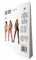 Бодістокінг з плетінням на грудях Passion BS099 One Size, white, відкритий доступ, імітація підв’язо