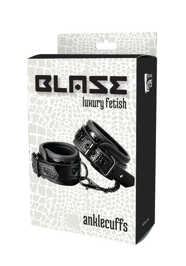 Оковы BLAZE LUXURY ANKLE CUFF CROCO BLACK
