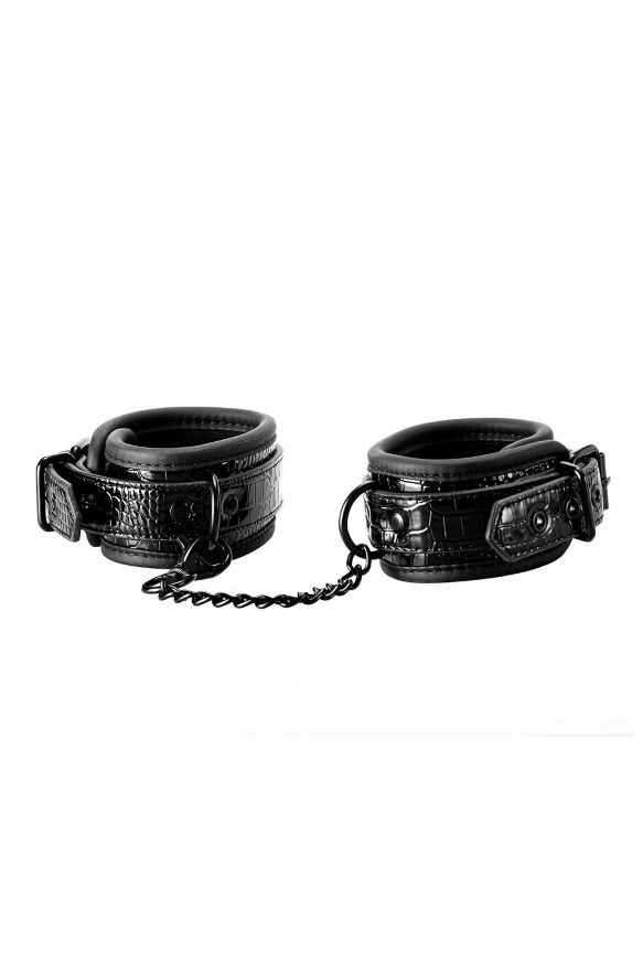 Оковы BLAZE LUXURY ANKLE CUFF CROCO BLACK