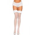 Чулки в сеточку One Size Violet Fishnet Thigh High Stockings от Leg Avenue, белый