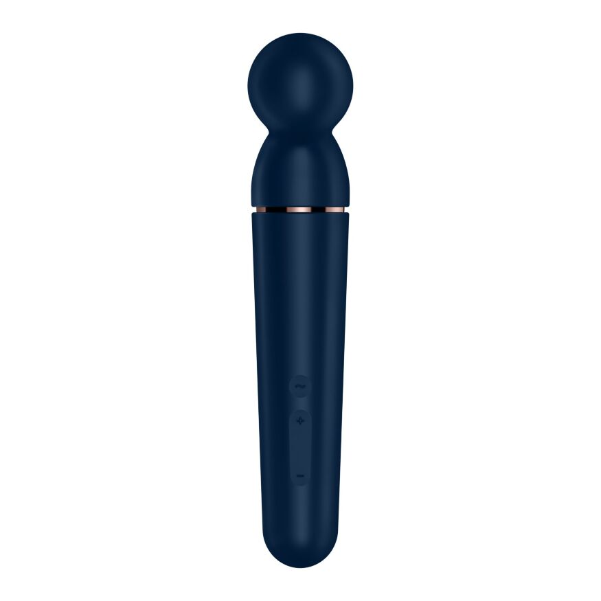 Вибромассажер Satisfyer Planet Wand-er Blue/Rosegold, очень мощный, беспроводной