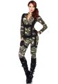 Эротический костюм десантницы Leg Avenue Pretty Paratrooper XL, комбинезон, портупея