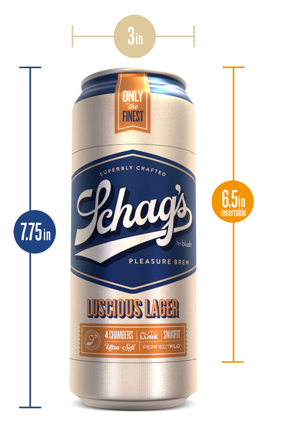 Самосмазывающийся мастурбатор SCHAG’S LUSCIOUS LAGER FROSTED