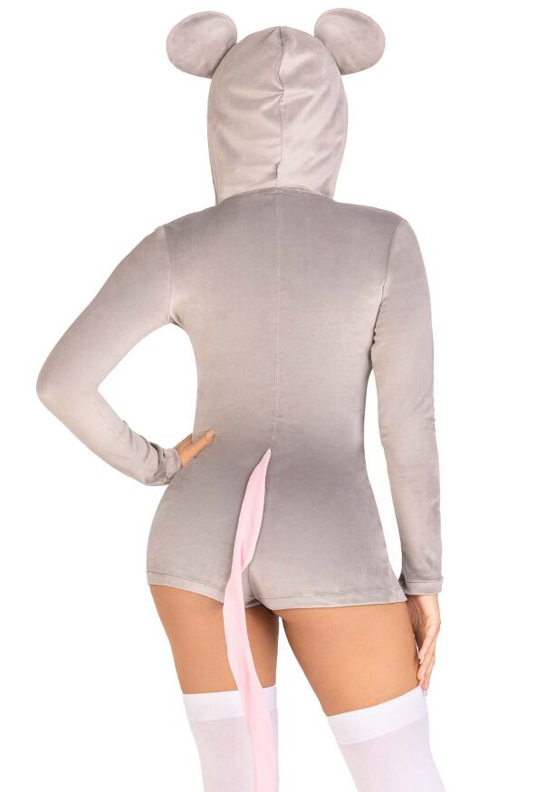 Комбинезон-костюм мышки Leg Avenue Comfy Mouse S, с капюшоном