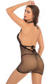 Платье TAKE ME FISHNET MINI DRESS BLACK, OS