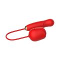 Вакуумный стимулятор в виде розы Every Night Toys с пульсацией, красный