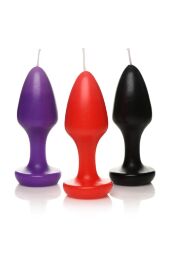 Свечи в форме пробки массажные Kink Inferno Butt Plug Druipkaarsen
