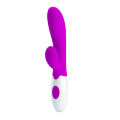 Силіконовий вібратор з додатковим стимулятором клітора Pretty Love Alvis Vibrator Purple
