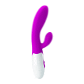Силіконовий вібратор з додатковим стимулятором клітора Pretty Love Alvis Vibrator Purple