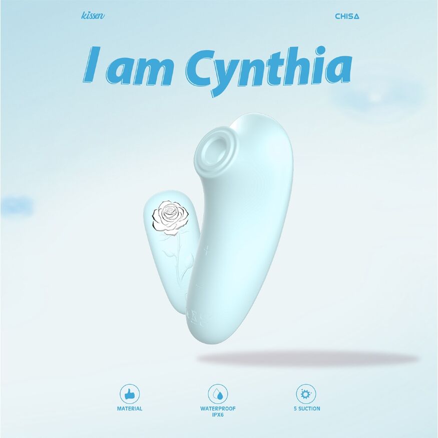 Cтимулятор з пульсацією Chisa Kissen Cynthia для клітора, м'ятний