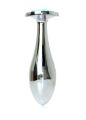 Анальна пробка - Jewellery Silver Plug Light Blue L
