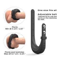 Ерекційне віброкільце Dorcel Fit Vibe Ring, регульований діаметр 4 - 5,7 см, 10 режимів