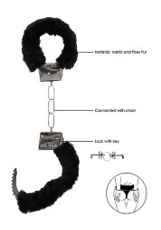 Наручники - Ouch! Beginner's Handcuffs Furry Black
