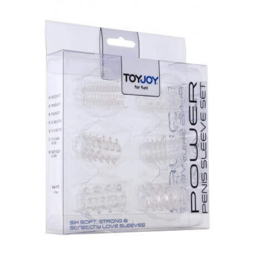 Набір насадок на пеніс ToyJoy Power Penis Sleeve Set, прозорий