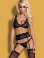 Комплект Obsessive Heartia  set 3-pcs black S/M