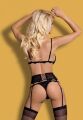 Комплект Obsessive Heartia  set 3-pcs black S/M