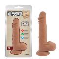 Фаллоимитатор реалистичный с мошонкой на присоске Chisa T-skin ReaL Wild Penetrator, бежевый