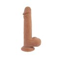 Фаллоимитатор реалистичный с мошонкой на присоске Chisa T-skin ReaL Wild Penetrator, бежевый