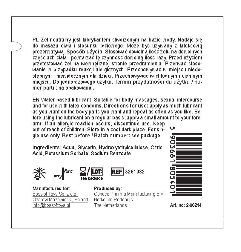 Вагінальний лубрикант NEUTRAL Personal Lubricant Boss of Toys, 3 ml