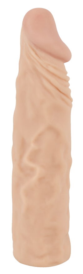 Насадка с толстыми стенками для члена - Nature Skin Extension Sleeve + 3 см