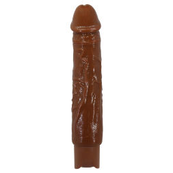 Перезаряжаемый вибратор реалистик Pretty Love - Rufus Realistic Vibrating Dildo Brown, BW-500082-1