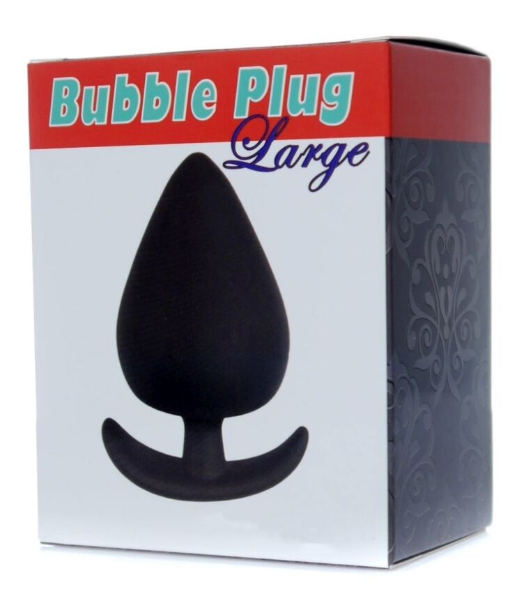 Анальный плаг Boss Series - Bubble Plug Large Black, BS6700059