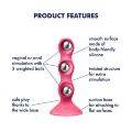 Анальний стимулятор-намистини Satisfyer Triple Ball-R Red