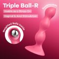 Анальний стимулятор-намистини Satisfyer Triple Ball-R Red