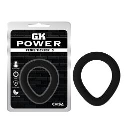 Ерекційне кільце довгастої форми Chisa GK Power, силіконове, чорний